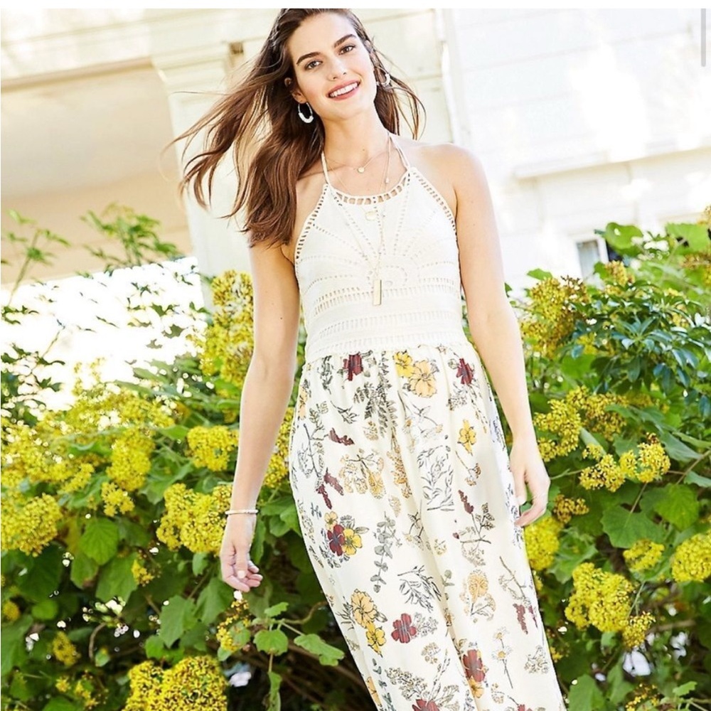 Maurices Halter Floral Maxi Dress Small - Picture 2 of 7